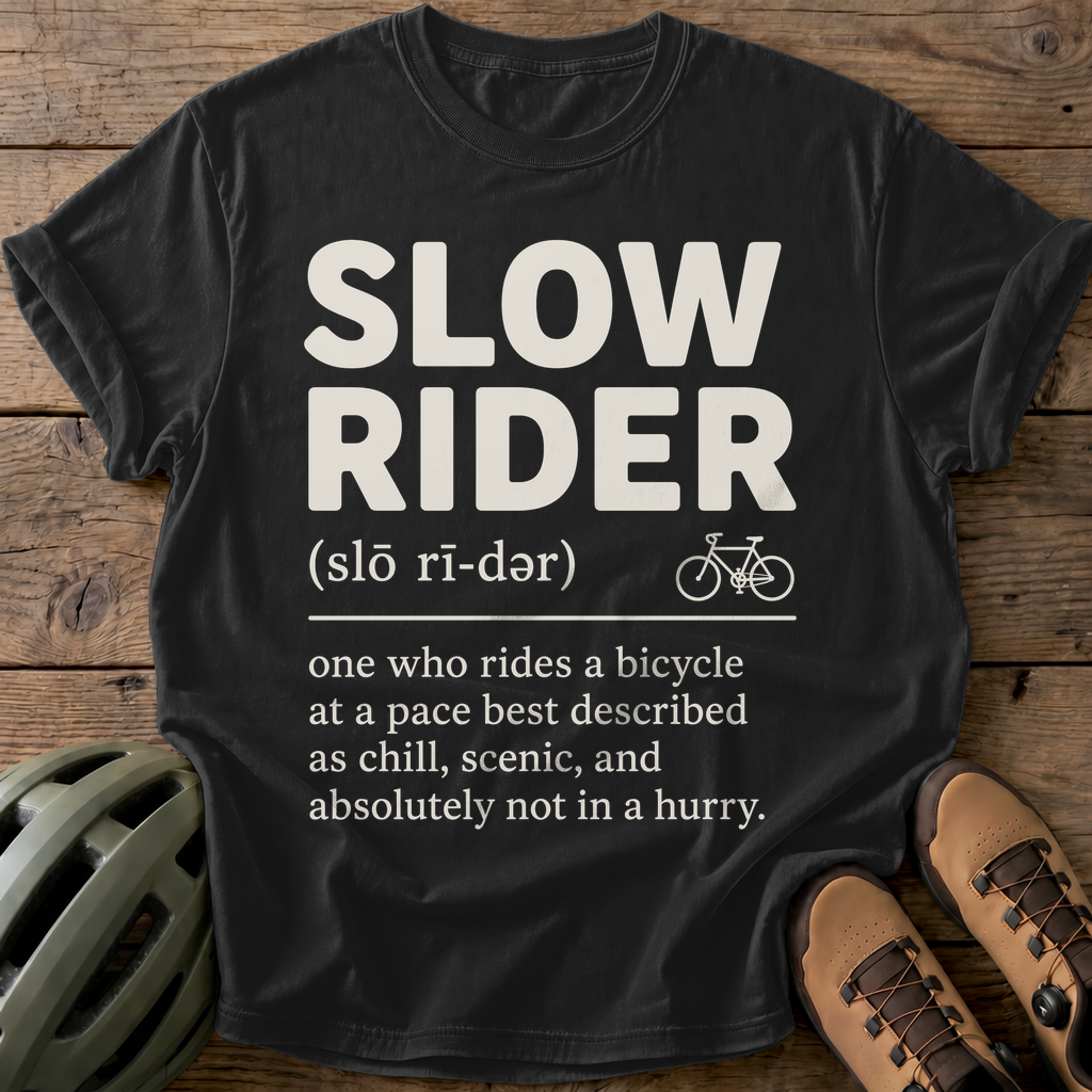Slow Rider Tee — black