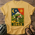 1943 Cycling Tee — mustard