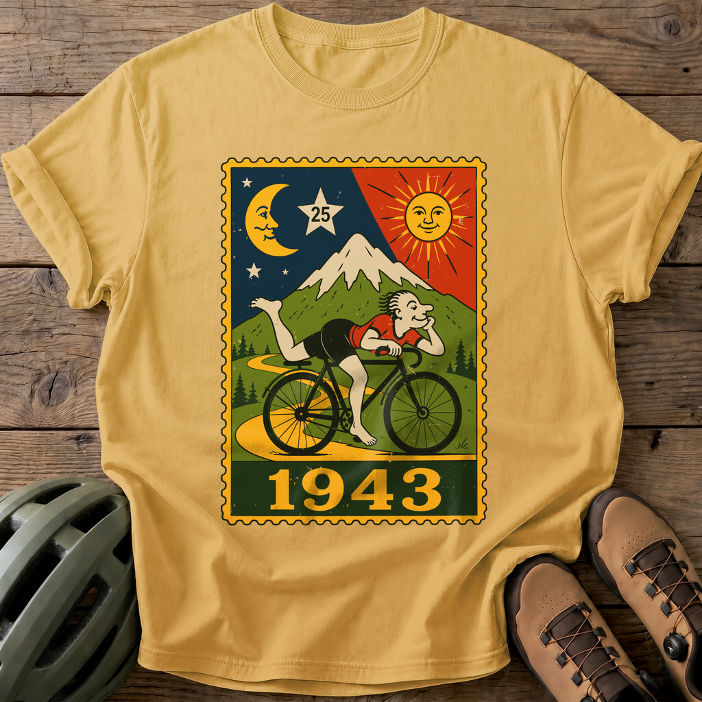 1943 Cycling Tee — mustard