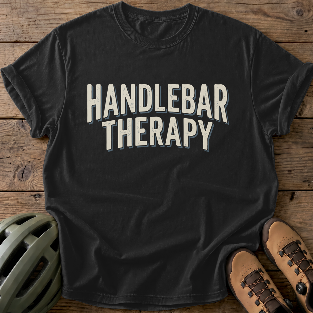 Handlebar Therapy Tee — black
