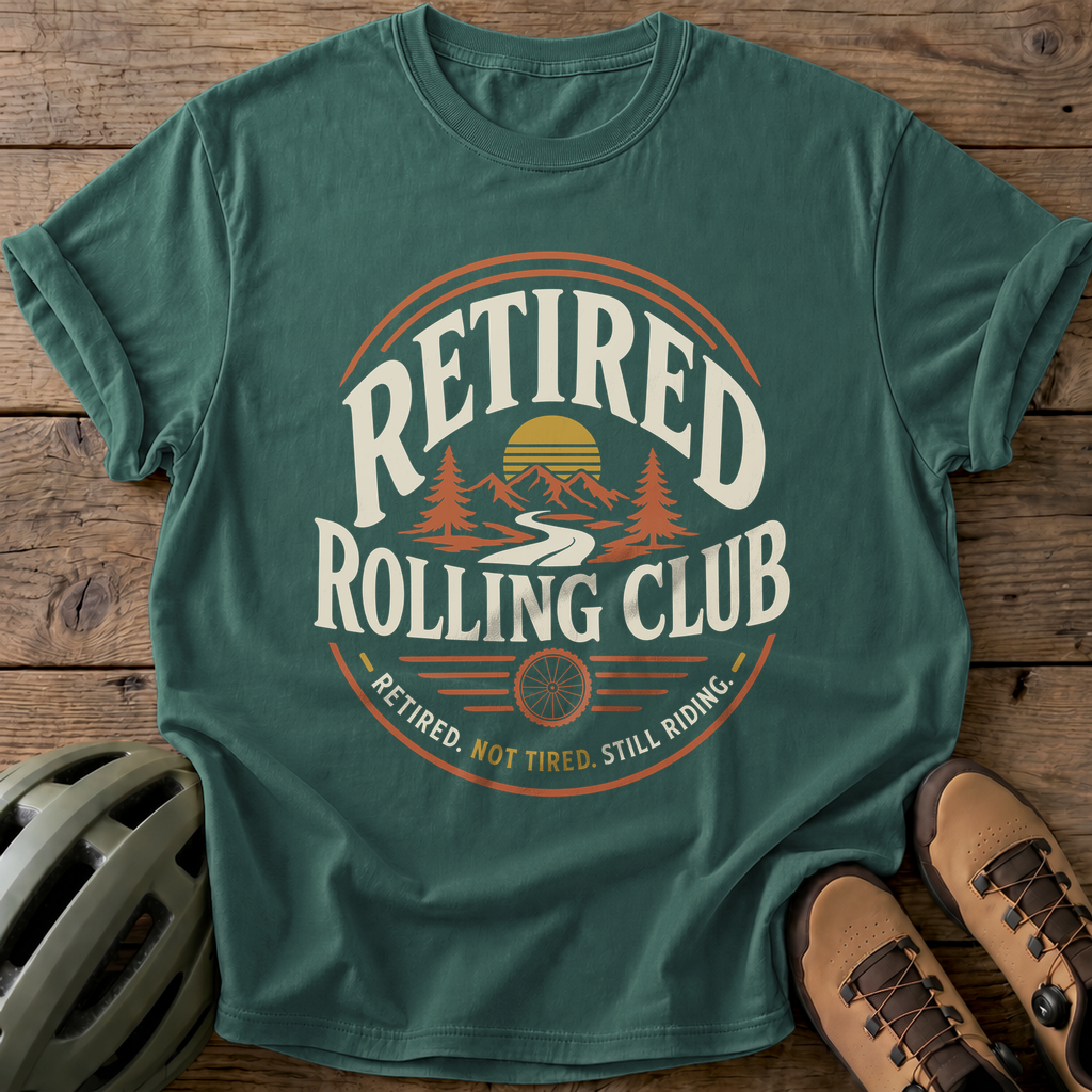 Retired Rolling Club Tee — blue-spruce