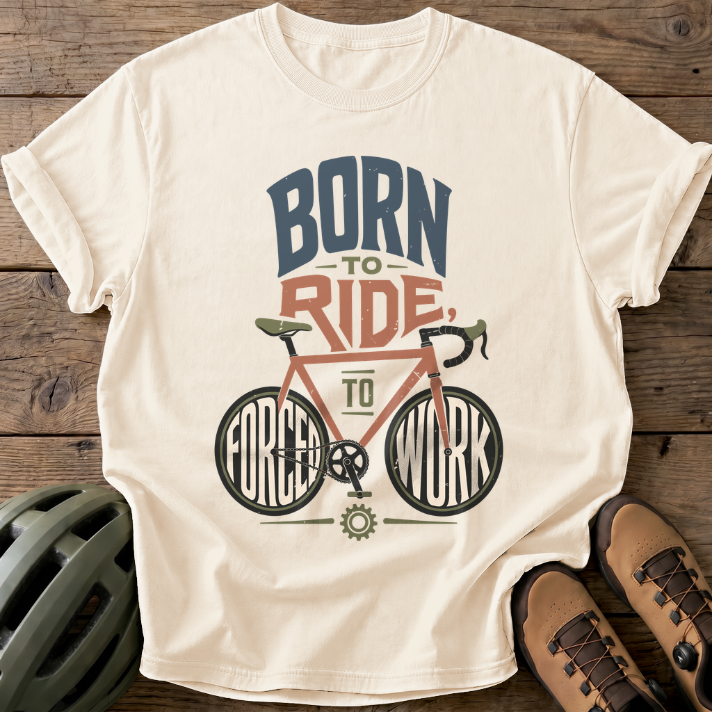 Born To Ride Tee — ivory