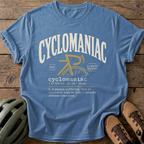 Cyclomaniac Tee — blue-jean
