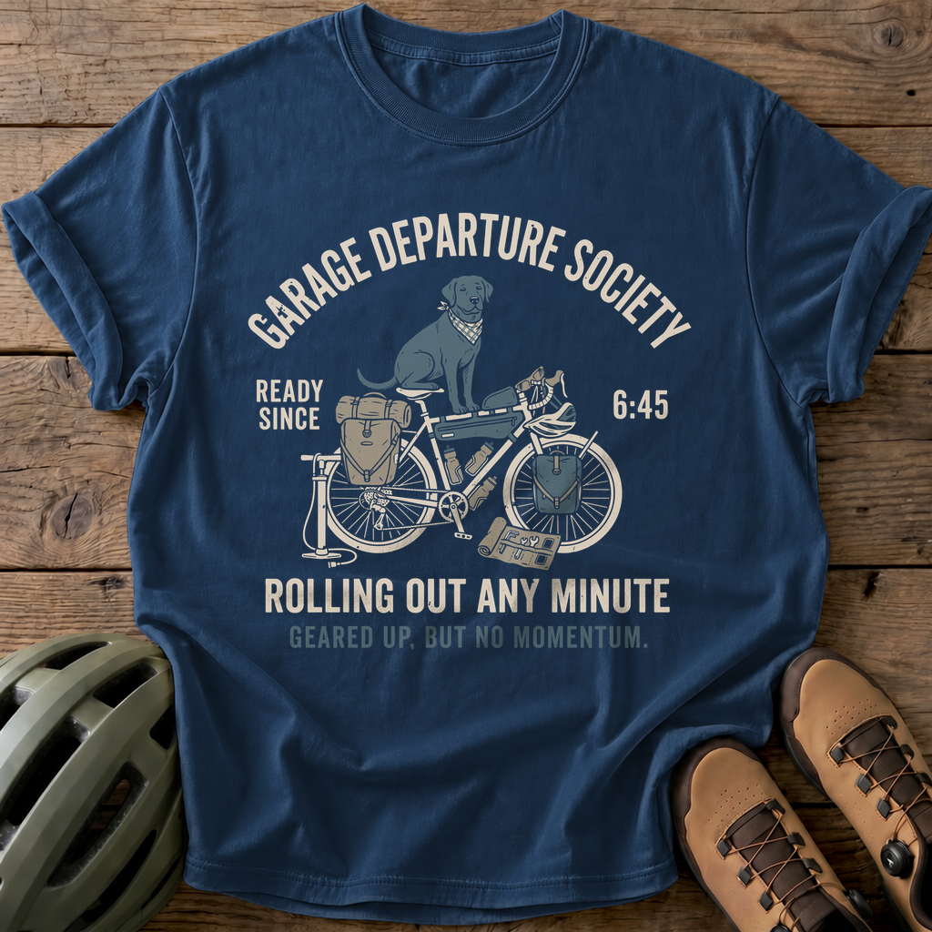 Garage Departure Tee — navy