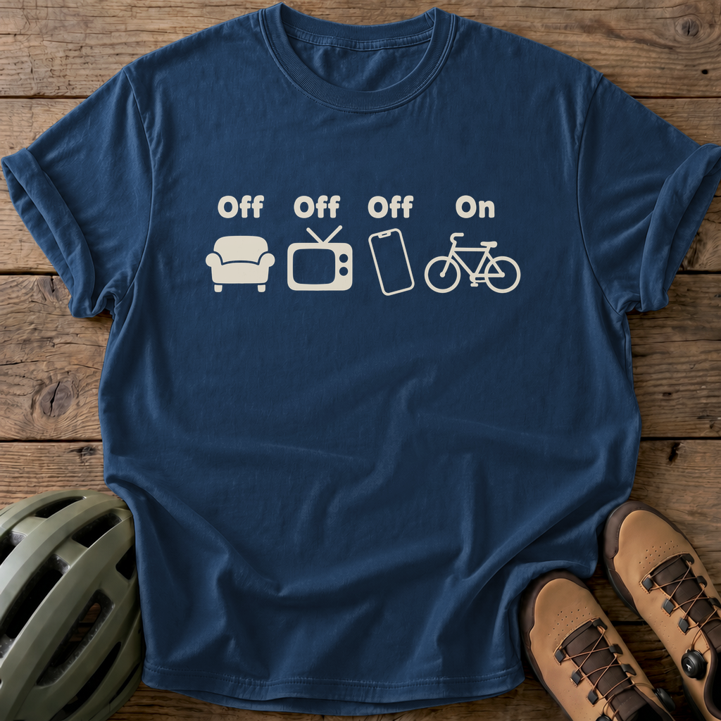 On-Bike Tee — navy