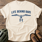 Behind Bars Tee — ivory