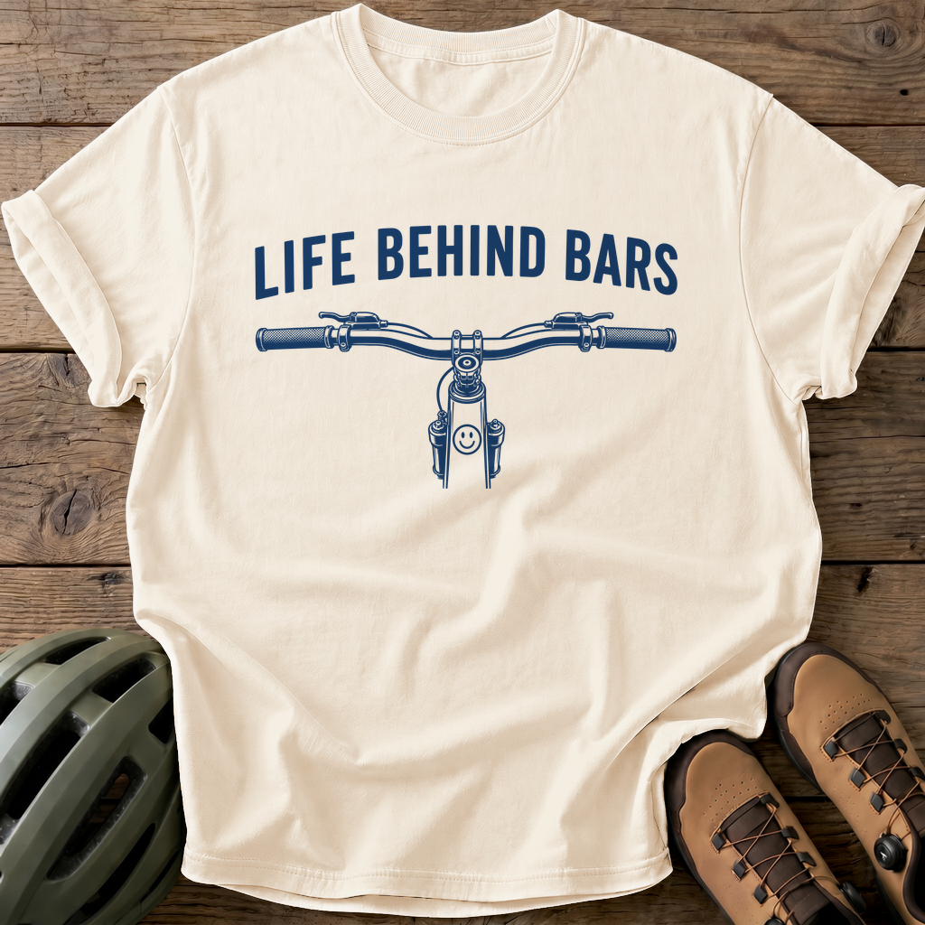 Behind Bars Tee — ivory
