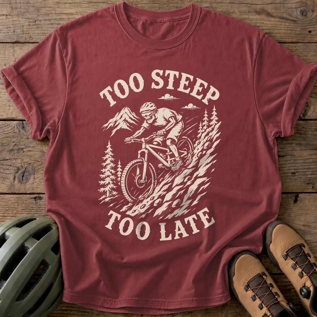 Too Steep Tee — brick