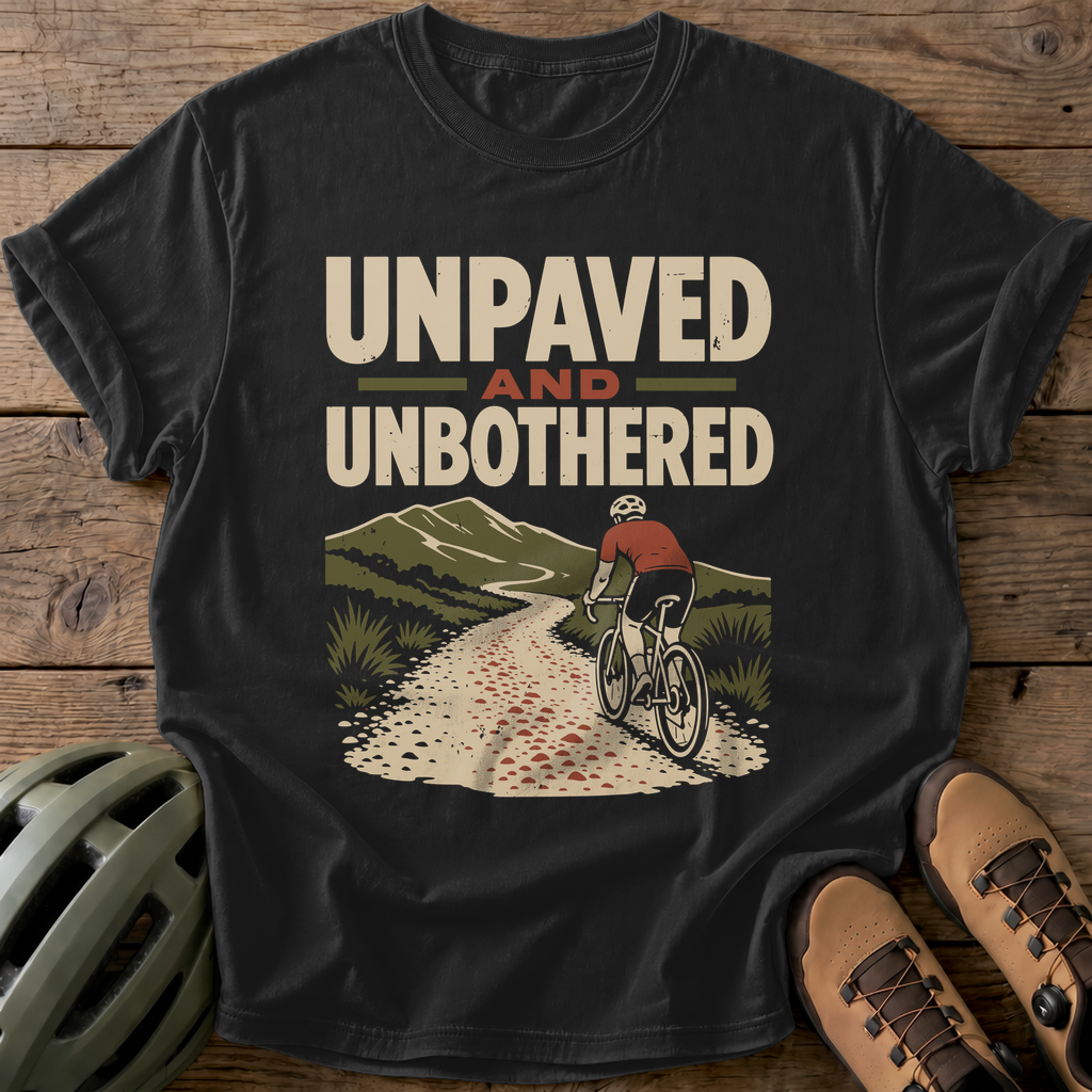 Unpaved And Unbothered Tee — black