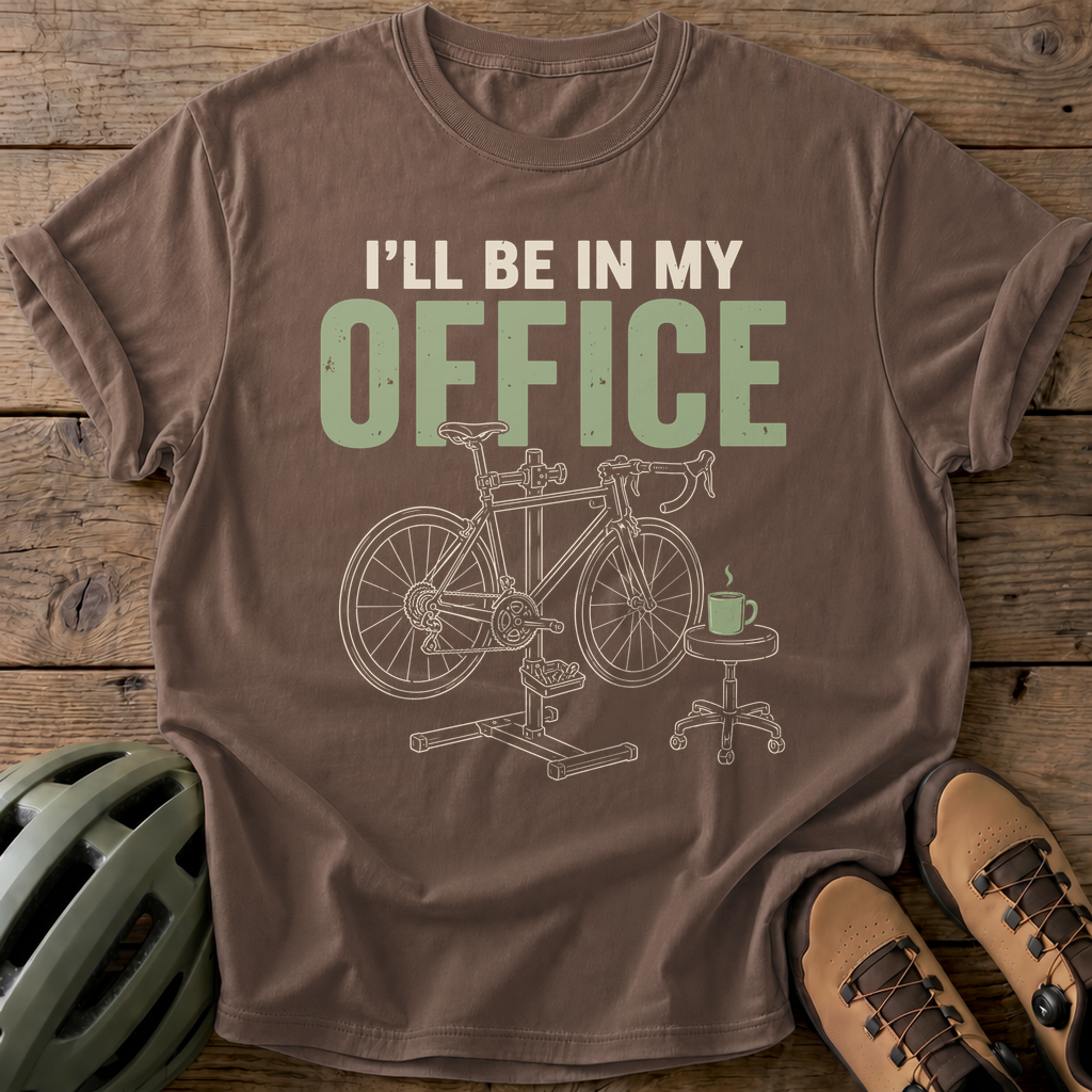I'Ll Be In My Office Tee — espresso