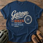 Garage Inventory Bikes Tee — navy