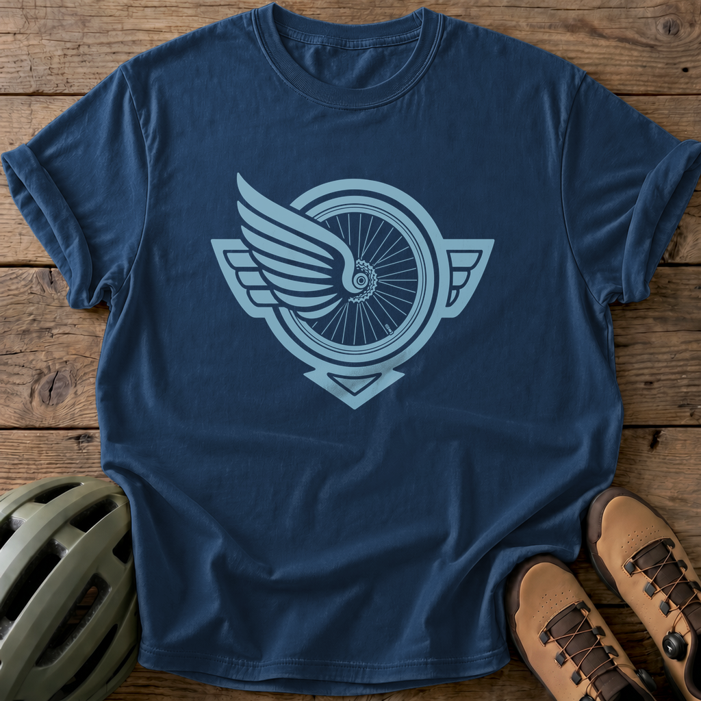 Winged Wheel Tee — navy