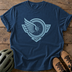 Winged Wheel Tee — navy