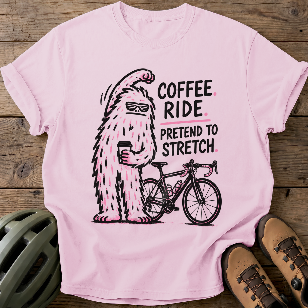 Coffee Ride Stretch Tee — blossom