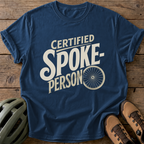 Certified Spoke-Person Tee — navy