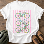 Triple Bicycle Fun Tee — white