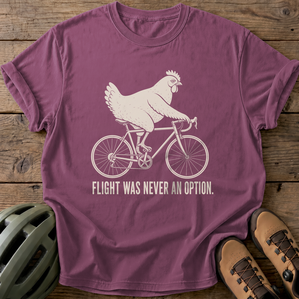 Flightless Cyclist Tee — berry