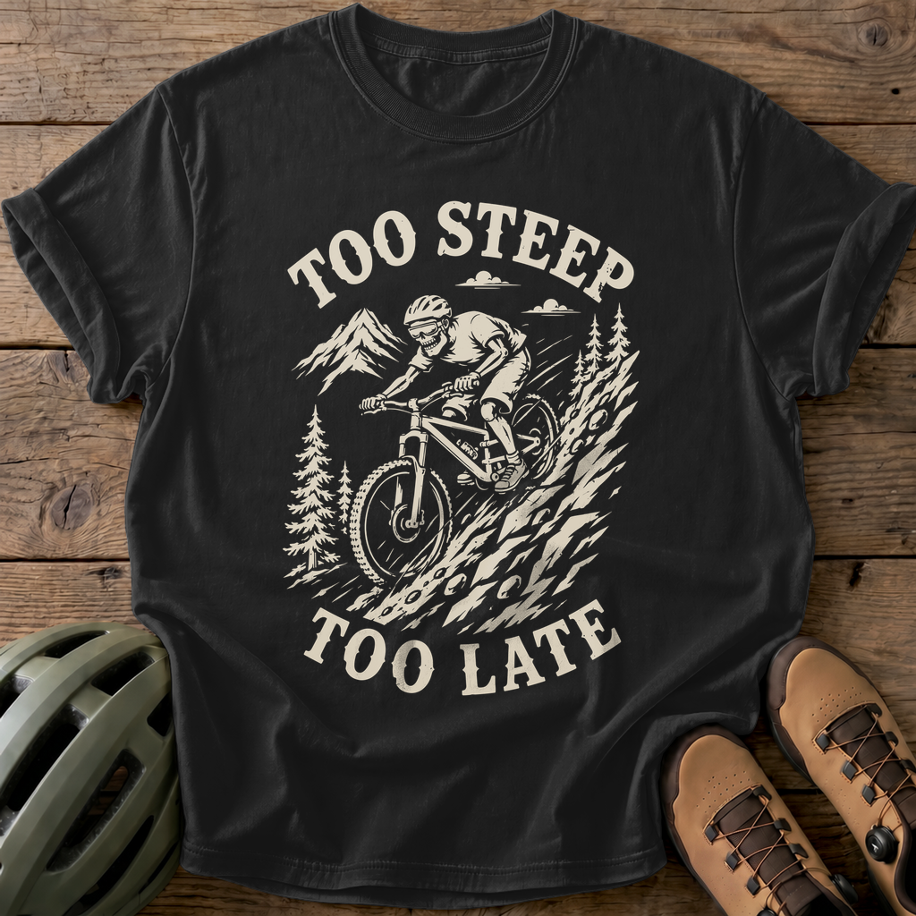 Too Steep Tee — black