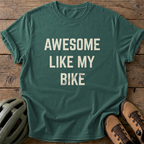 Awesome Bike Tee — blue-spruce