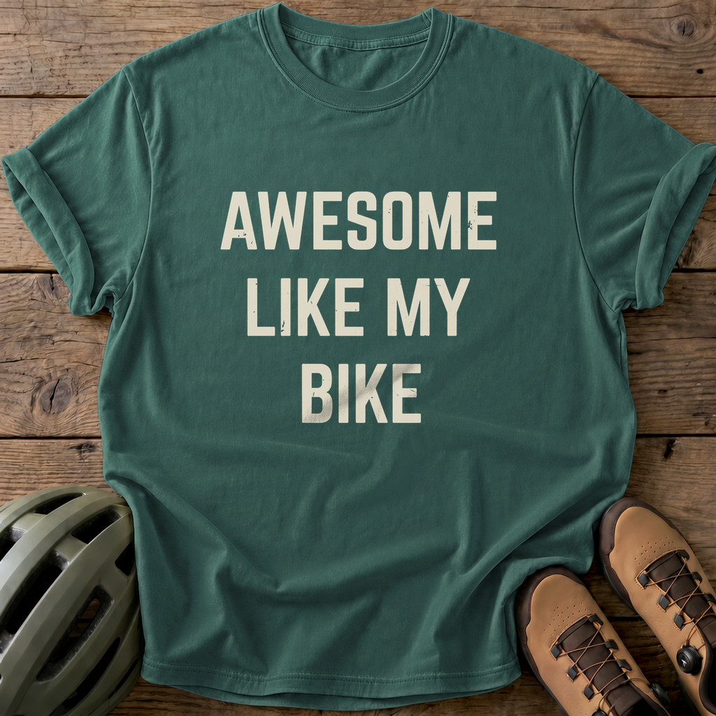 Awesome Bike Tee — blue-spruce
