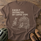 Coffee Stops Tee — espresso