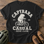 Capybara Casual Tee — black