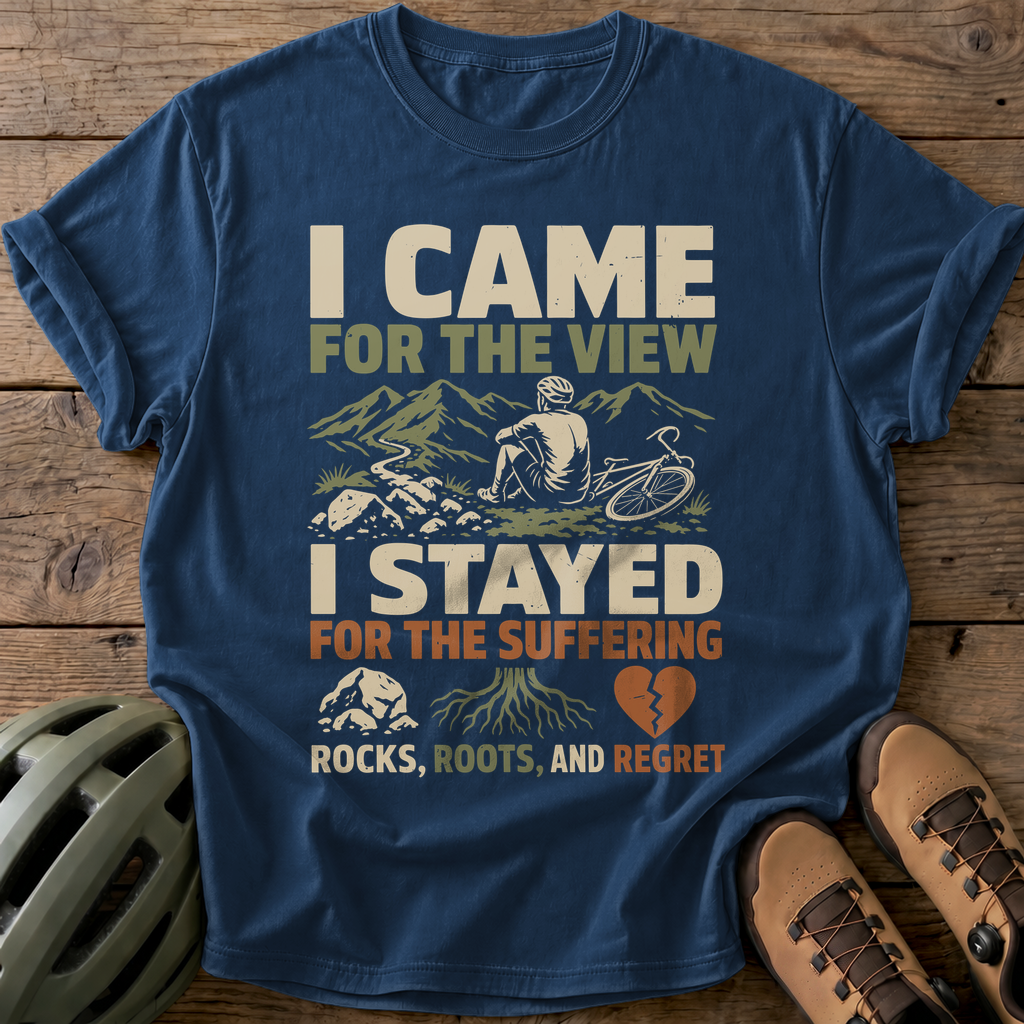 I Came For The View Tee — navy