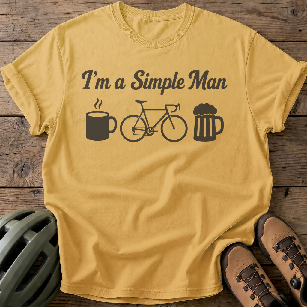 Simple Man Tee — mustard