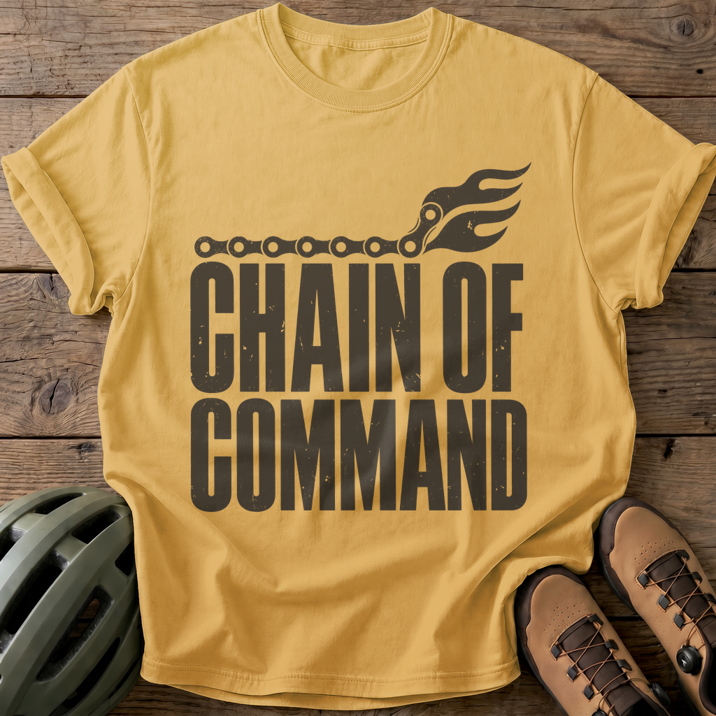Chain Command Tee — mustard