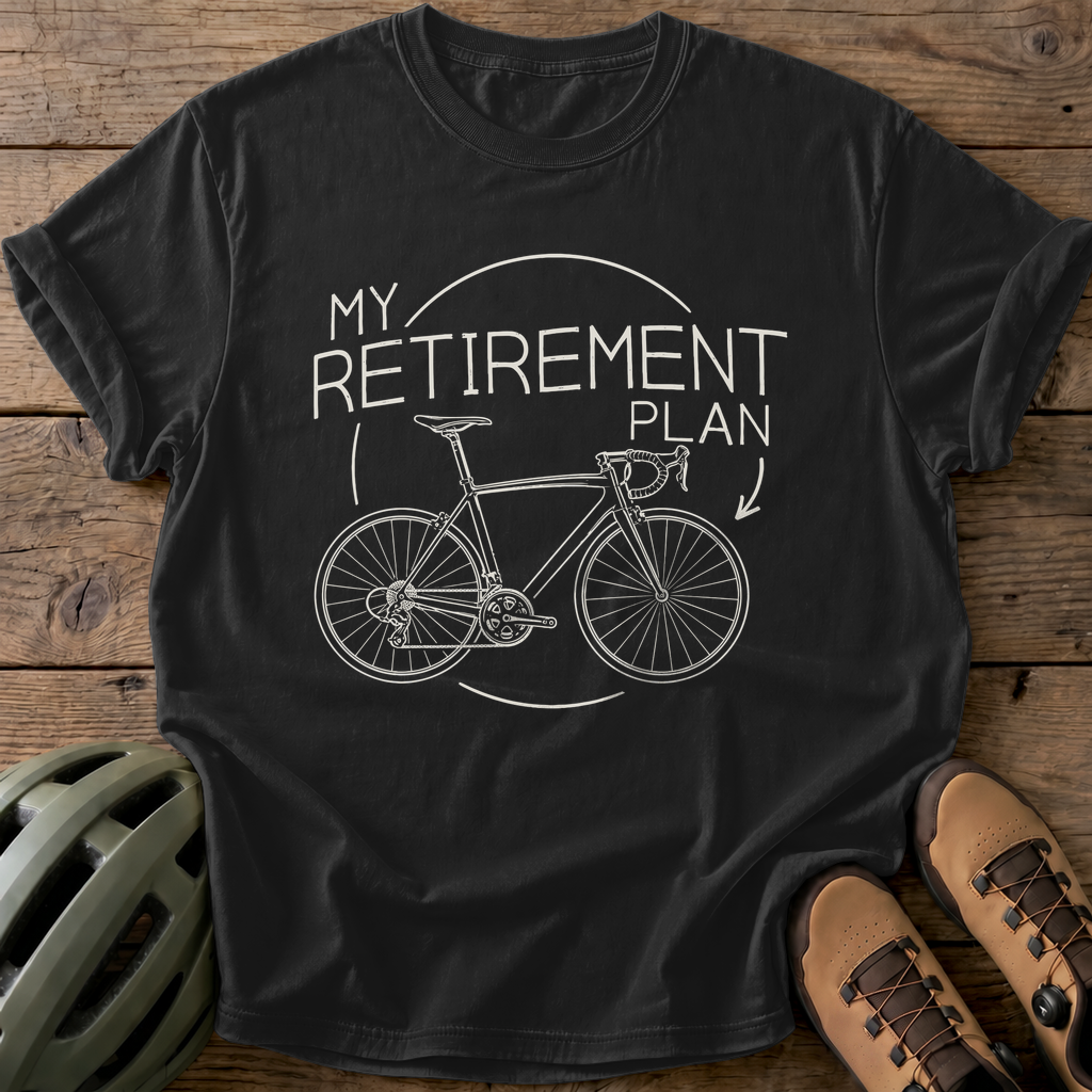 Retirement Plan Tee — black