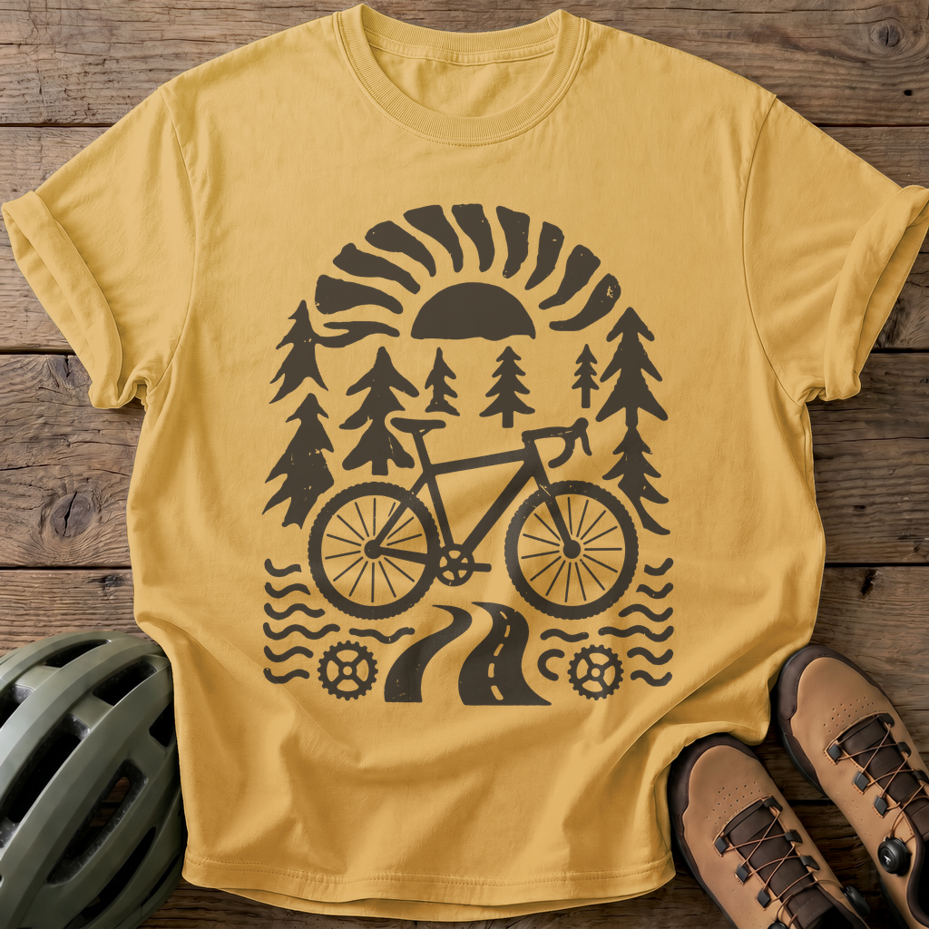 Forest Ride Tee — mustard