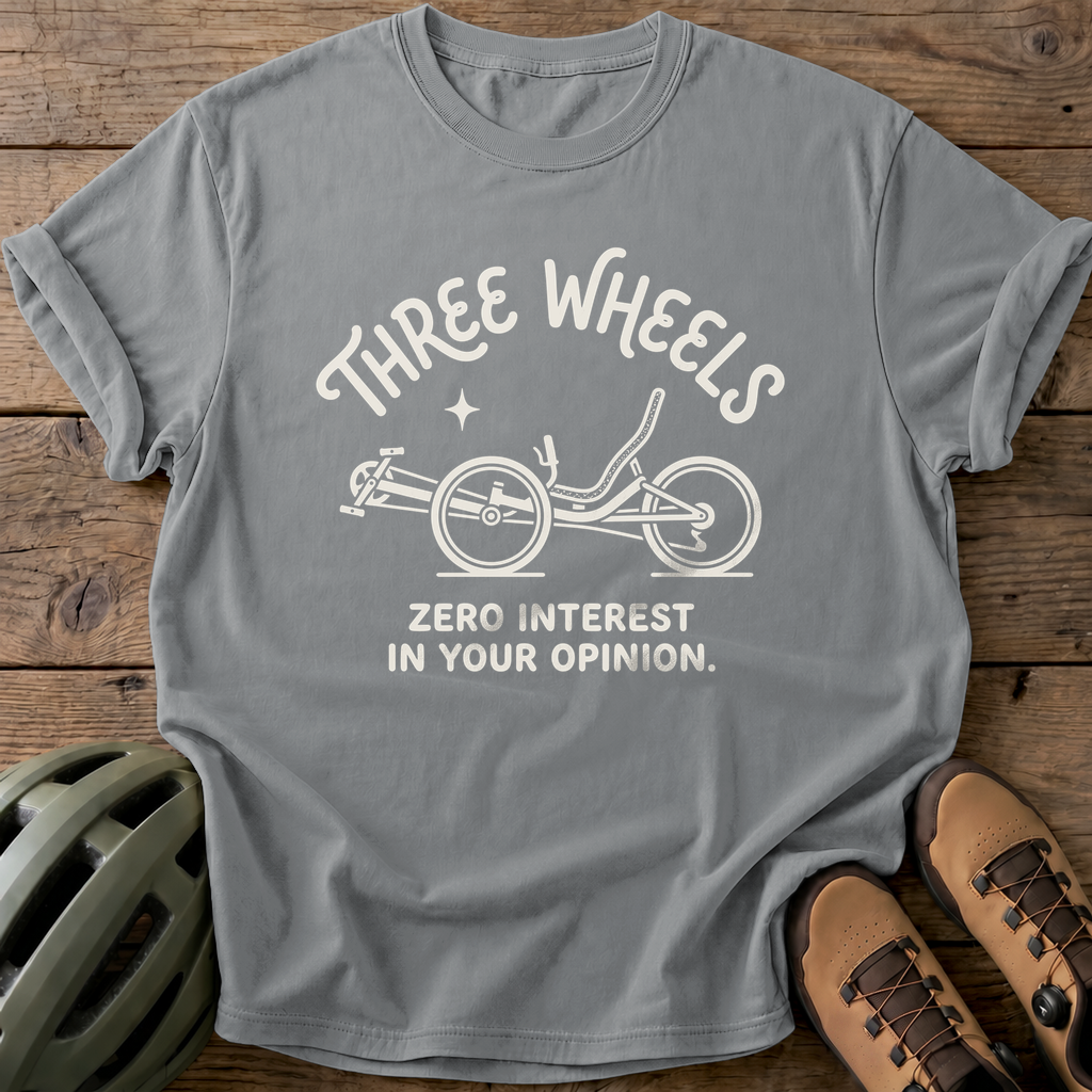 Three Wheels Tee — grey