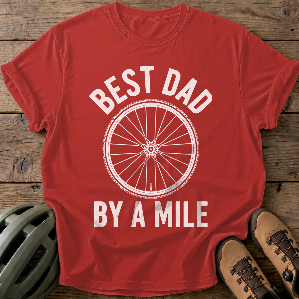 Best Dad Tee — red