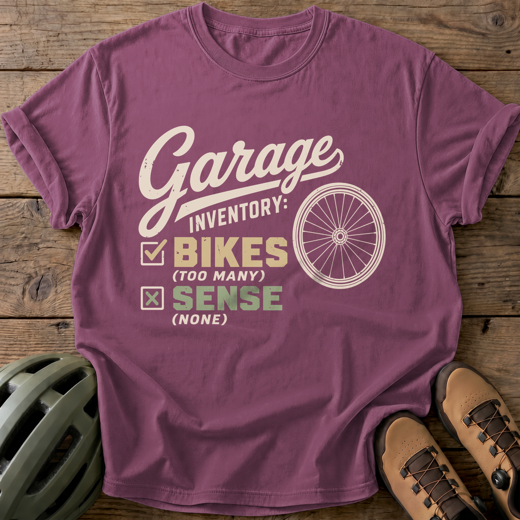 Garage Inventory Bikes Tee — berry