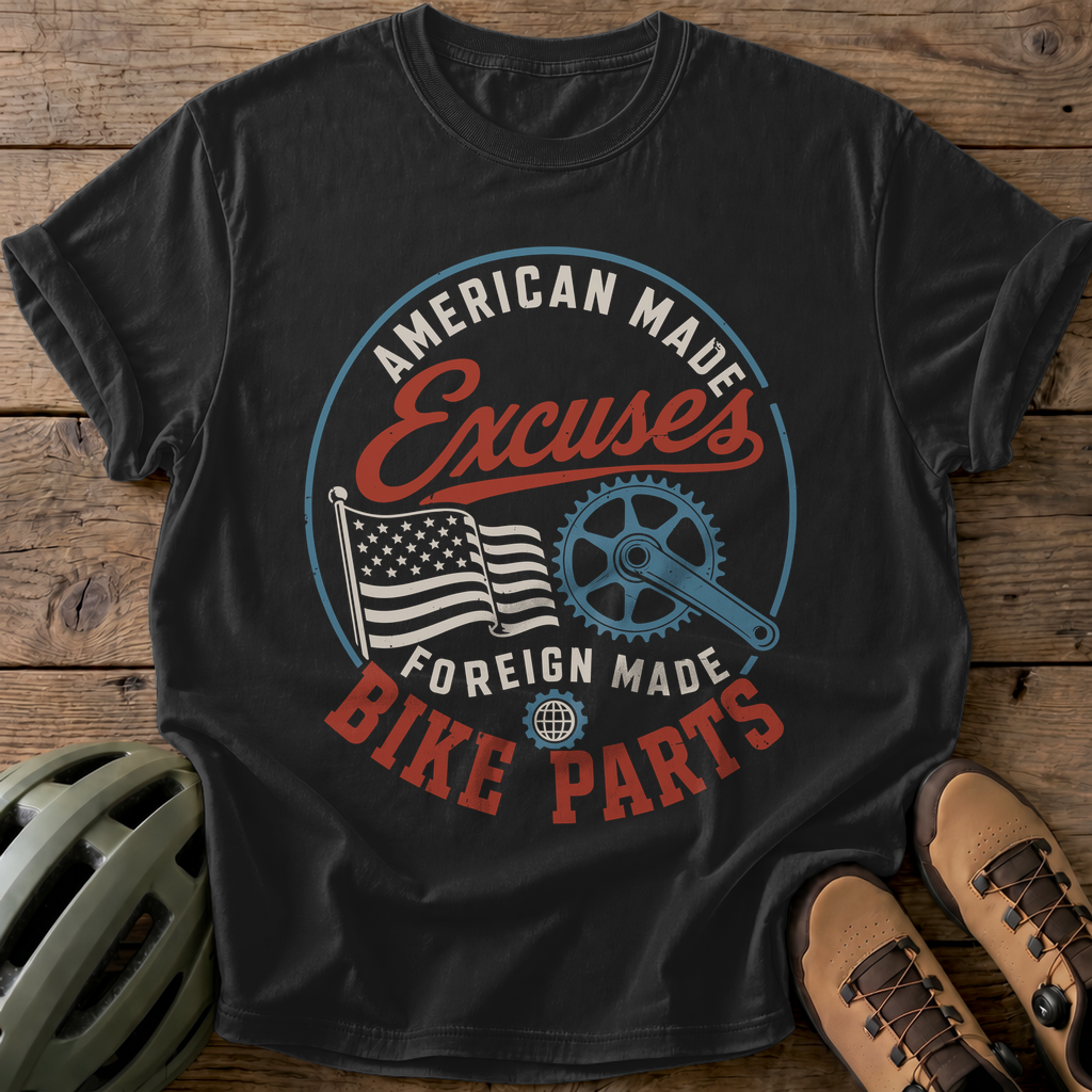 Excuses American Made Tee — black