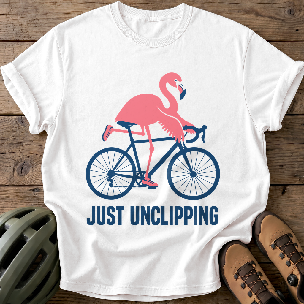 Just Unclipping Tee — white