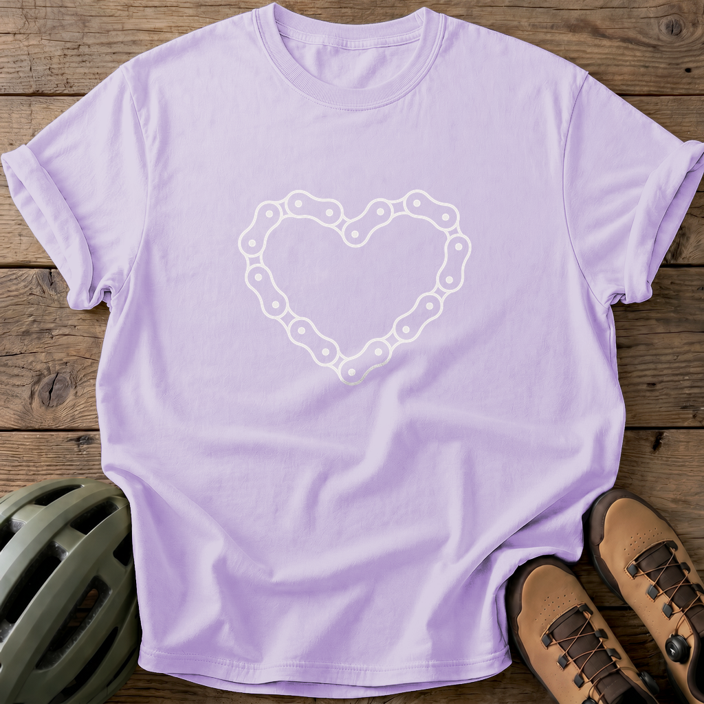 Chain Heart Tee — orchid