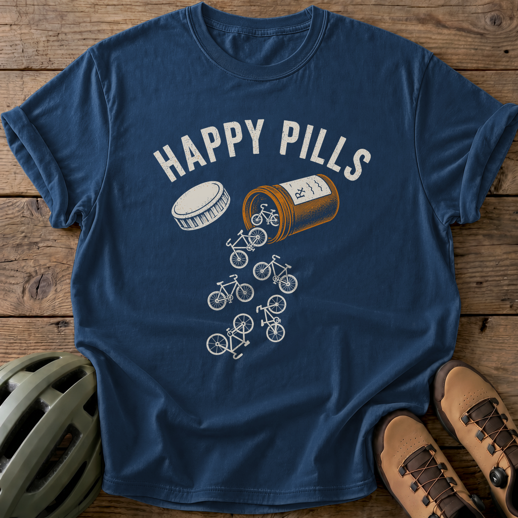 Happy Pills Tee — navy