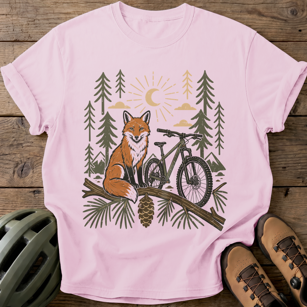 Fox And Bike Adventure Tee — blossom