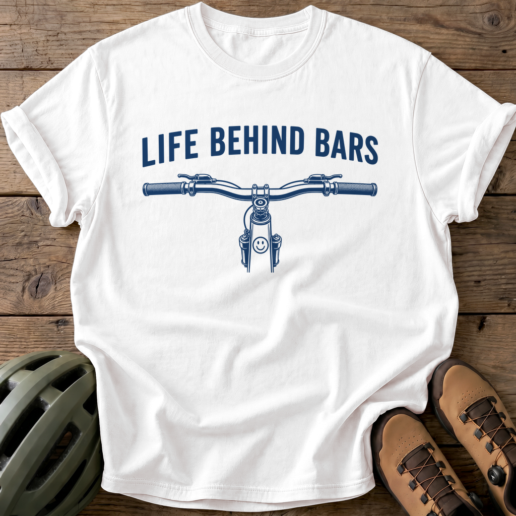 Behind Bars Tee — white