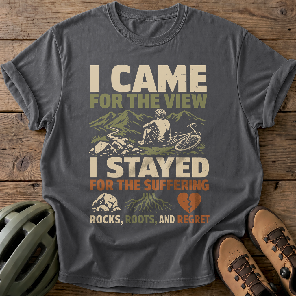I Came For The View Tee — pepper