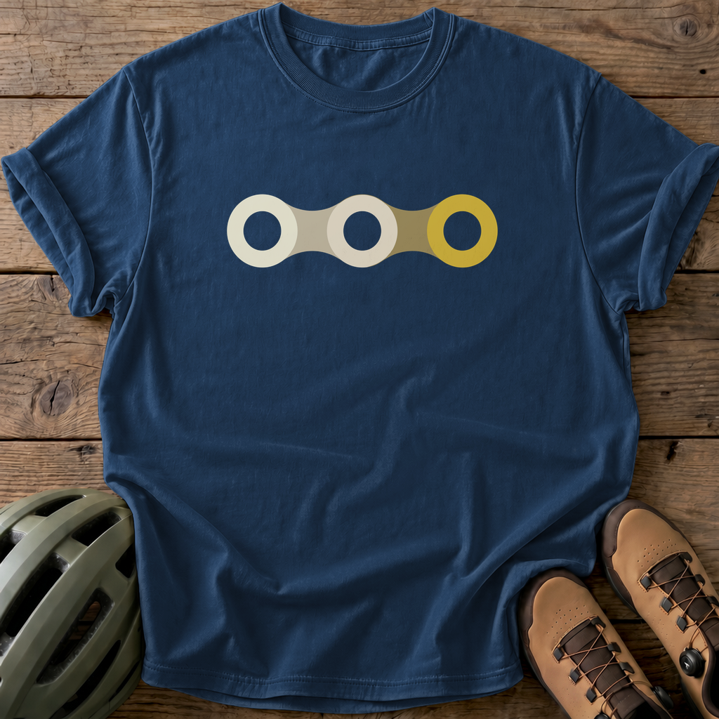 Colorful Chain Tee — navy