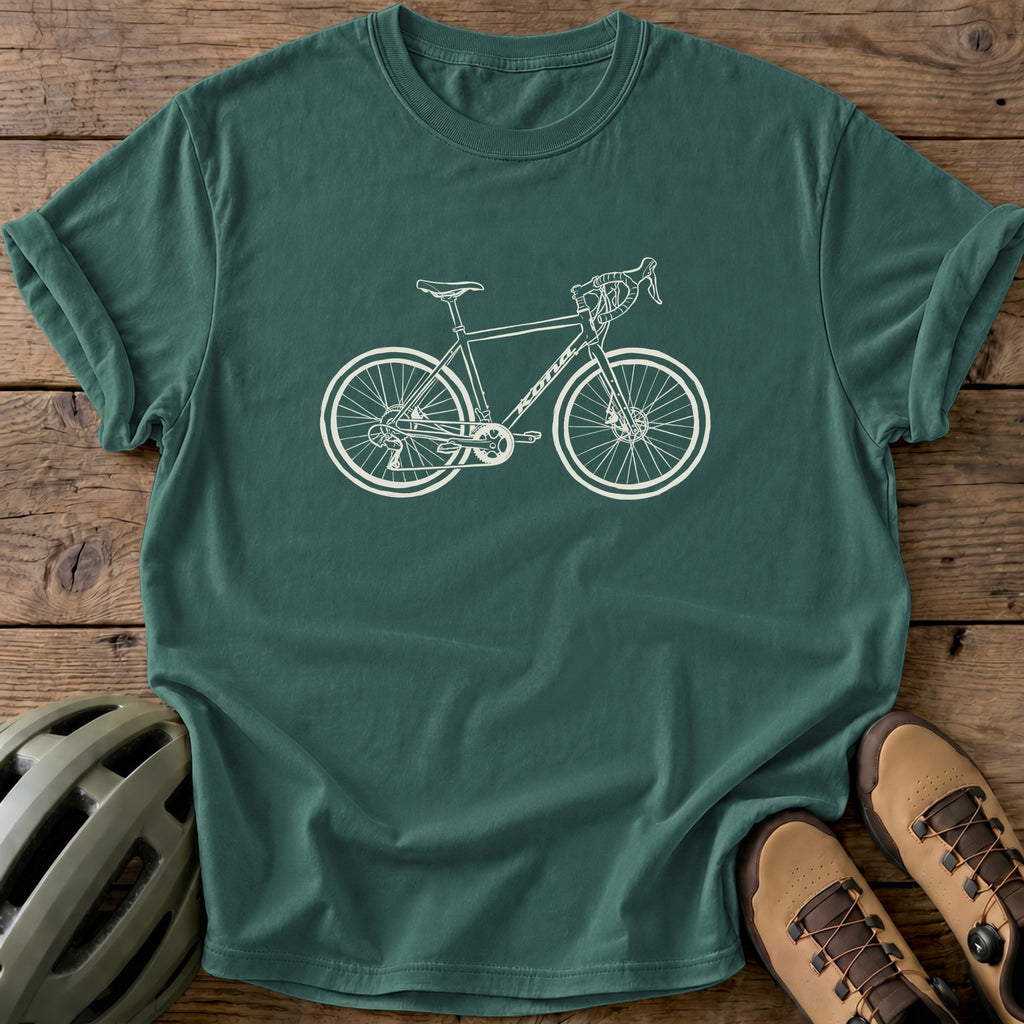 Custom Bike Tee — Blue Spruce