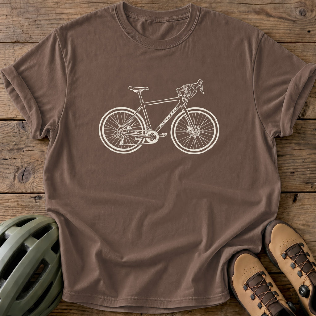 Custom Bike Tee — Espresso