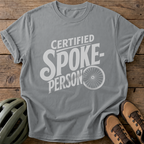 Certified Spoke-Person Tee — grey