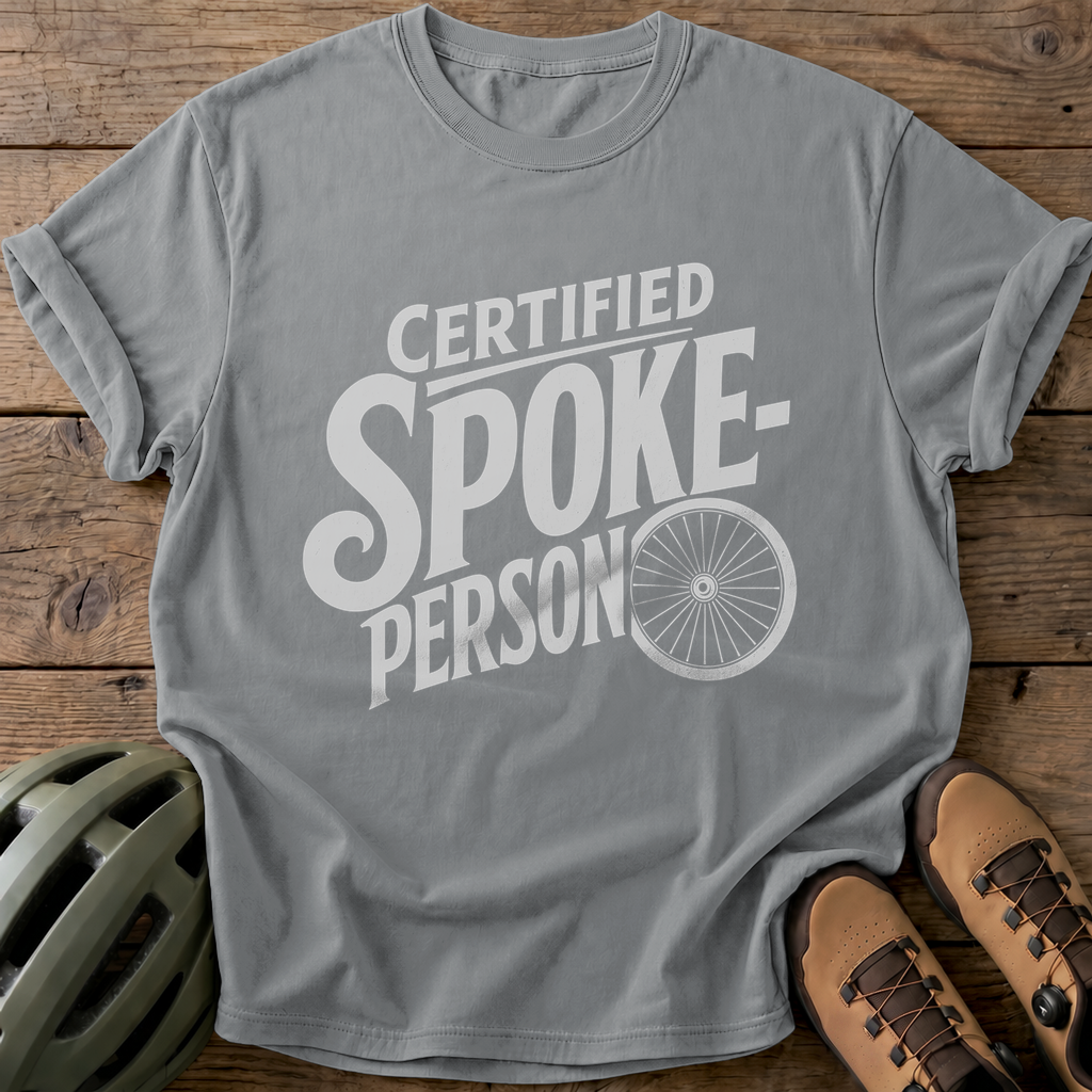 Certified Spoke-Person Tee — grey