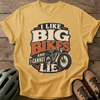 Big Bikes Tee — mustard