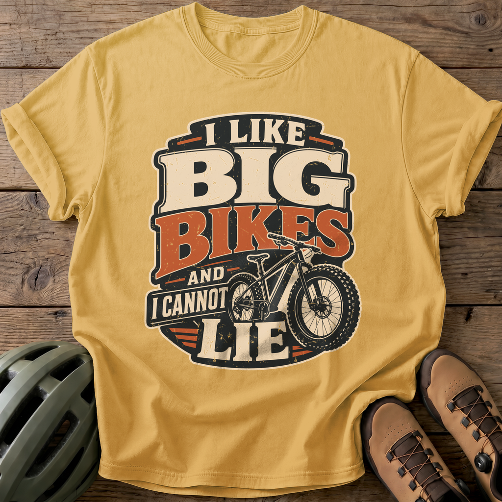 Big Bikes Tee — mustard