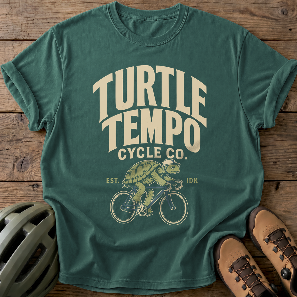 Turtle Tempo Tee — blue-spruce