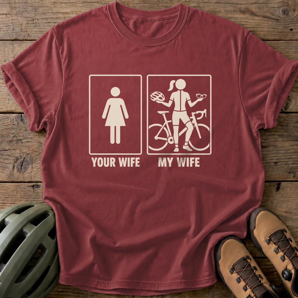 Your Wife My Wife Tee — brick